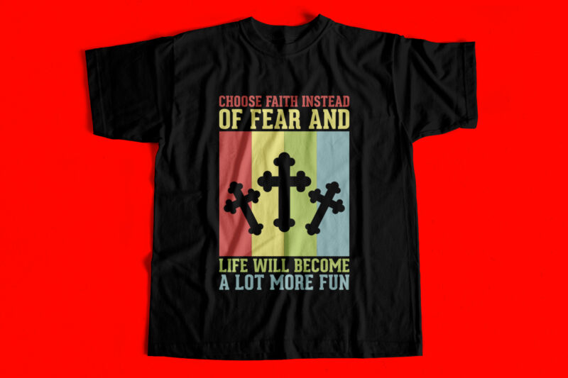 BUNDLE OFFER – 50 Christianity T-Shirt Designs – New And Unique Designs For Sale – Huge Discount Offer