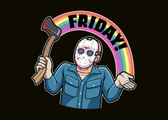 FRIDAY! t shirt graphic design