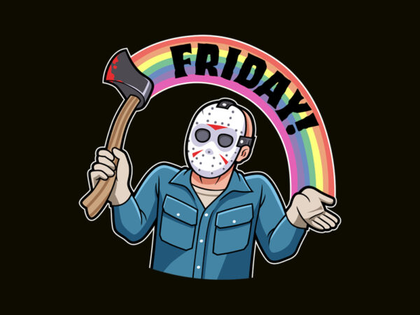 Friday! t shirt graphic design