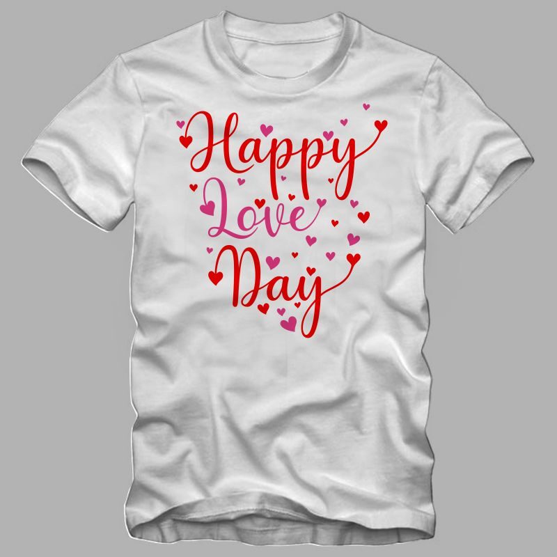 Happy Love Day, Happy Love Day t shirt design, Valentine’s day greeting t shirt design, wedding t shirt design, love t shirt design sale