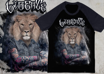Lion Empire t shirt vector graphic