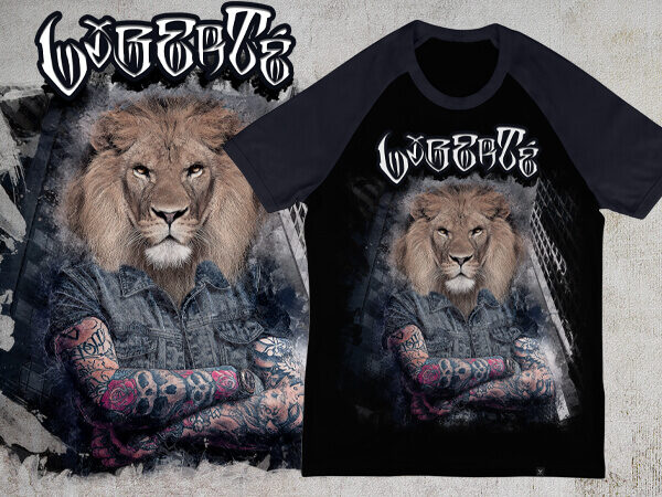 Lion empire t shirt vector graphic
