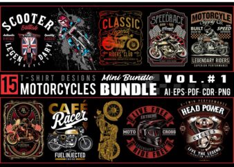 MOTORCYCLES MINI BUNDLE VOL 1 t shirt designs for sale