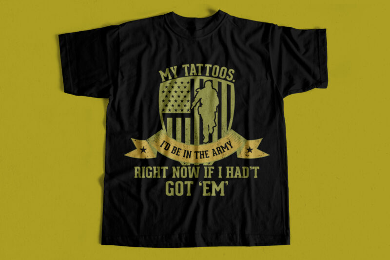 HUGE Bundle SALE – Military T-Shirt Designs – Untapped Niche – USA Military Designs – Limited Time Offer