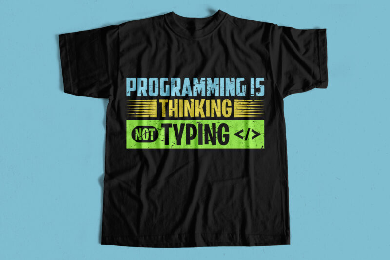 Big Bundle – T Shirt Designs for Programmers – 20 Best Designs for Print on Demand – New Year Discount Offer