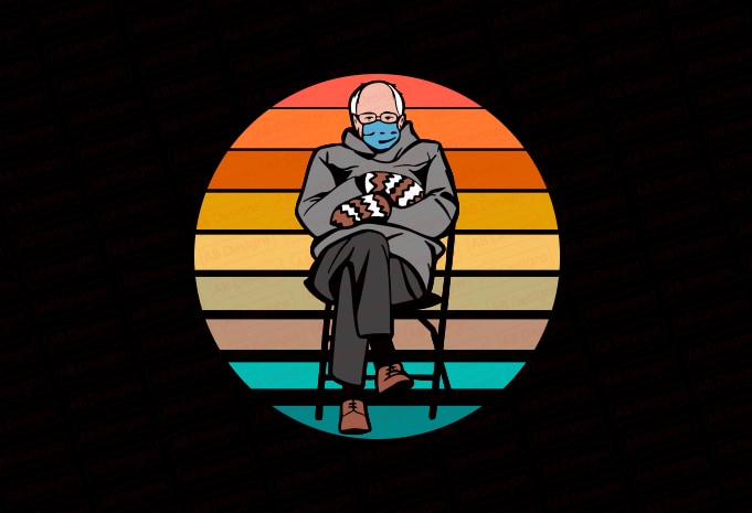 Bernie sanders mittens T-Shirt Design