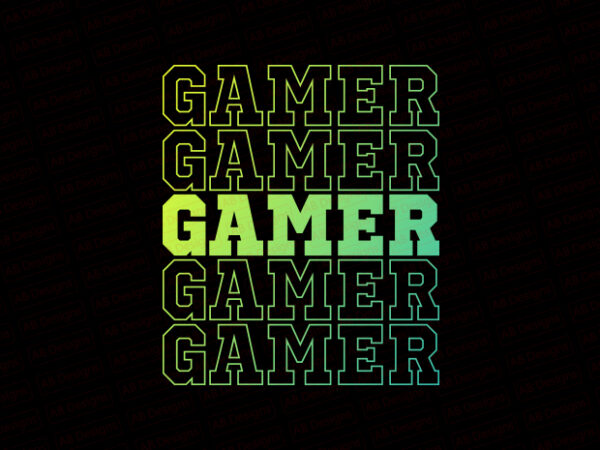 Gamer t-shirt design