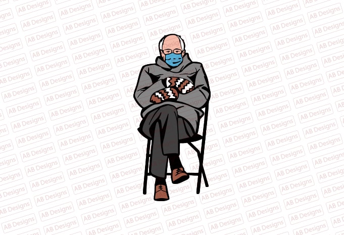 Bernie sanders mittens T-Shirt Design