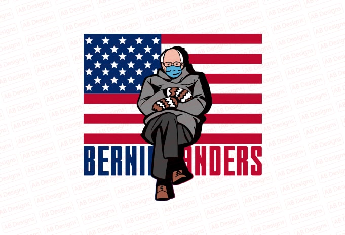 Bernie sanders mittens T-Shirt Design
