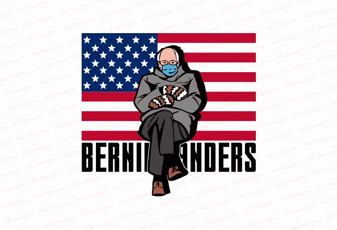 Bernie sanders mittens T-Shirt Design