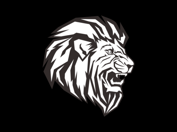 The lion head t shirt designs for sale