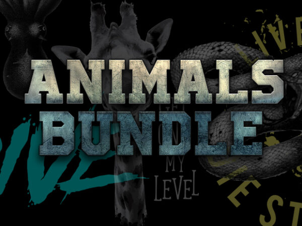 Animals bundle t shirt vector