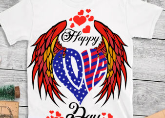 Love heart flying on valentines day t shirt design, Love heart in valentine day t shirt design, Love heart SVG