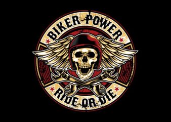 Biker Power t shirt template