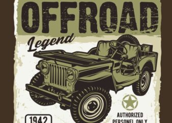 MILITARY OFFROAD t shirt designs for sale