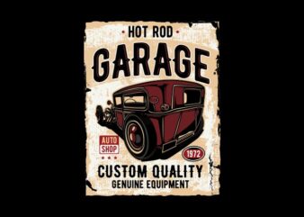 HOTROD GARAGE graphic t shirt