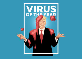 Virus of the Year t shirt vector art