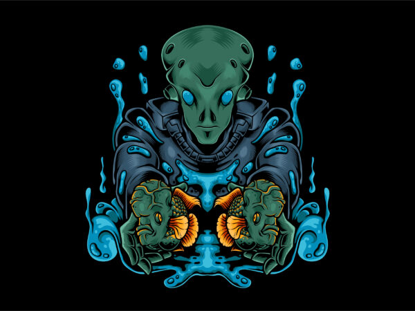 Download Alien Flower Horn Fish Buy T Shirt Designs