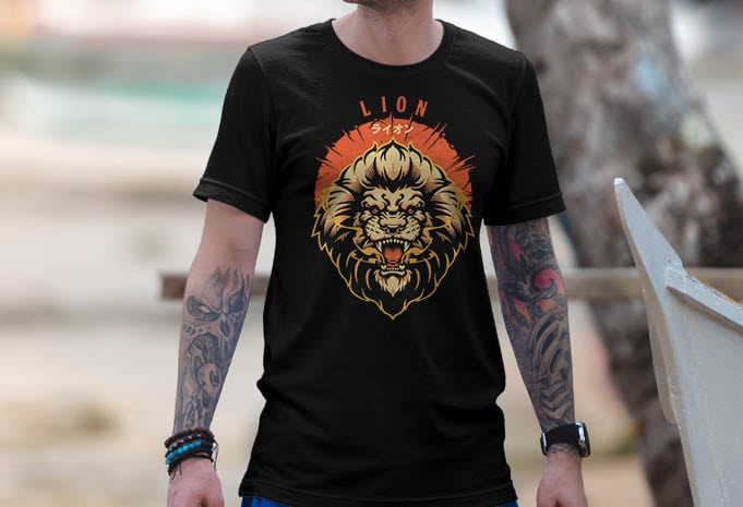 Lion T-shirt Design