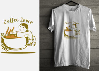 coffee lover t shirt vector file