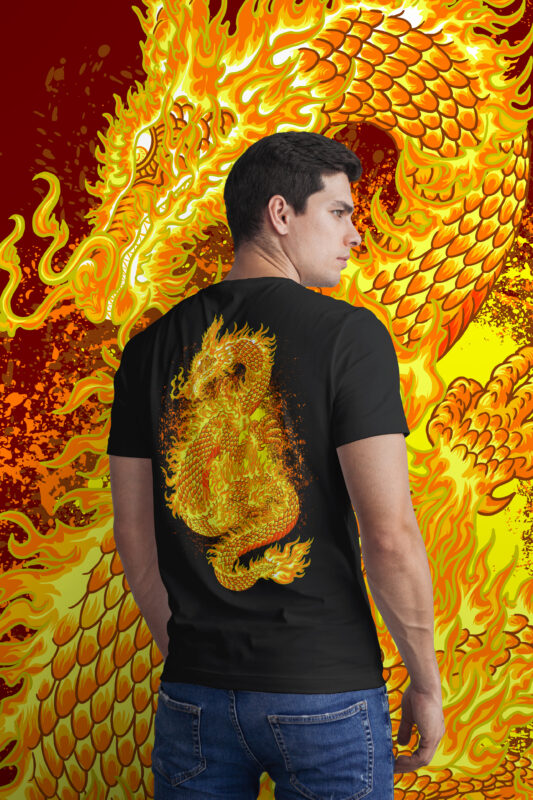 FIRE DRAGON JAPAN, Tshirt design