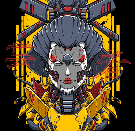 Geisha cyberwere tshirt design