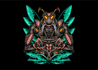 Insect monster robotic cyberpunk style
