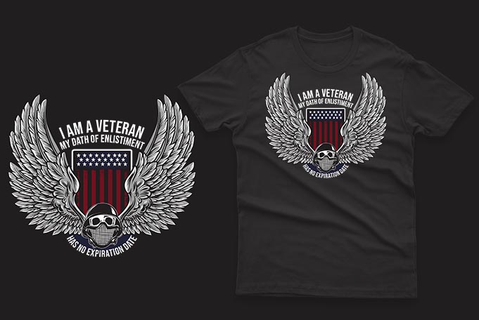 50 American Veteran Design bundle 100% vector ai, eps, svg, png,