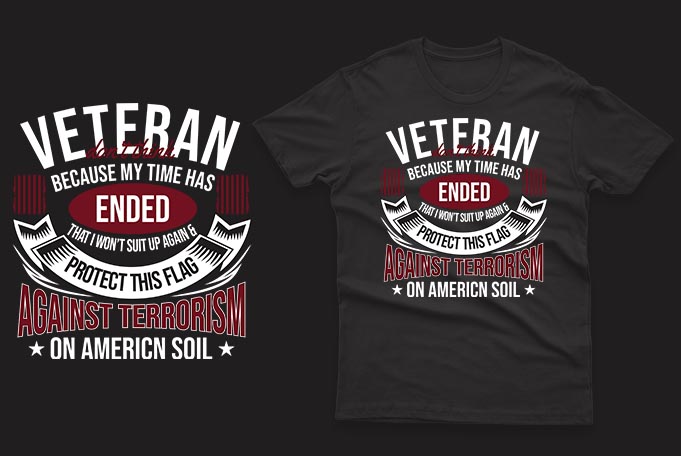 50 American Veteran Design bundle 100% vector ai, eps, svg, png,