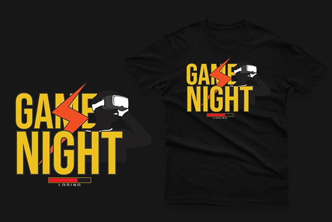 Download Gaming gamer t-shirt design vector bundle 100% Vector Ai ...