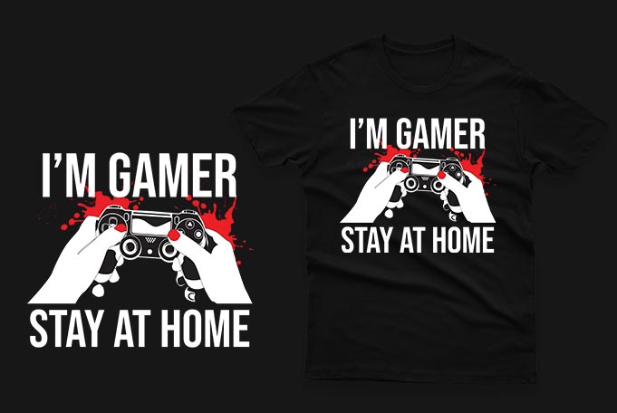 Download Gaming gamer t-shirt design vector bundle 100% Vector Ai ...