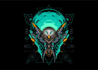 Owl mecha t shirt design online