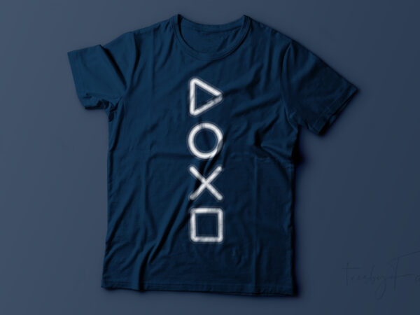 Playstation gaming t shirt design ready to print