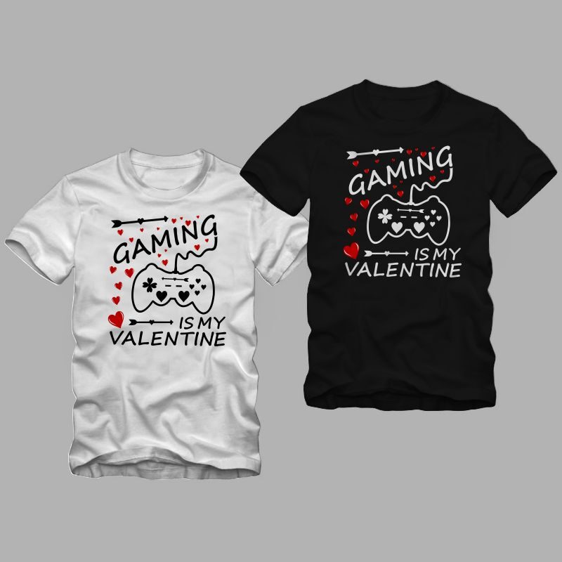 Gaming is my valentine t shirt design, gamer t shirt, gaming t shirt, valentine’s day t shirt design, my valentines t shirt design, gaming is my valentine vector design for