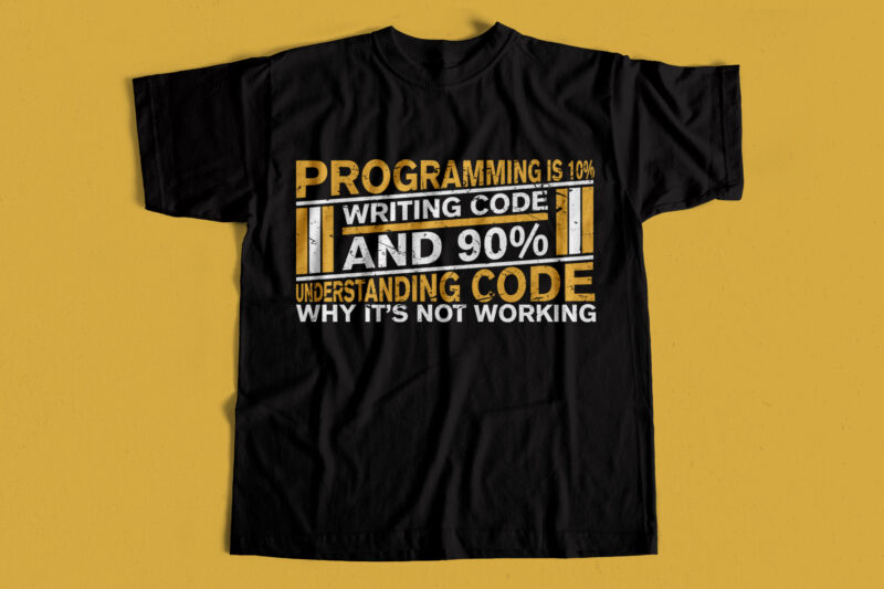 Big Bundle – T Shirt Designs for Programmers – 20 Best Designs for Print on Demand – New Year Discount Offer