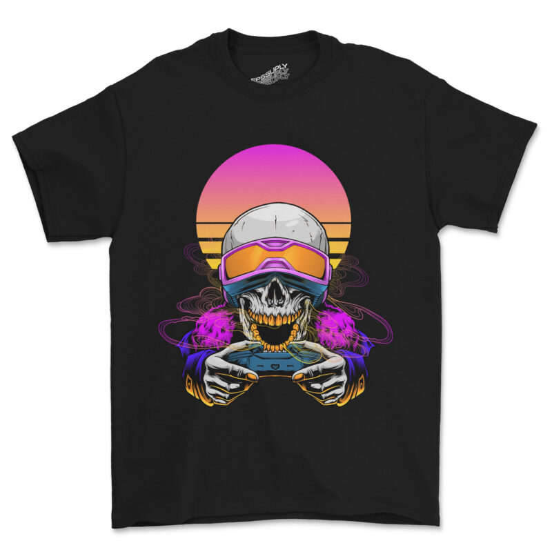 SKULL GAMER RETRO AESTHETIC