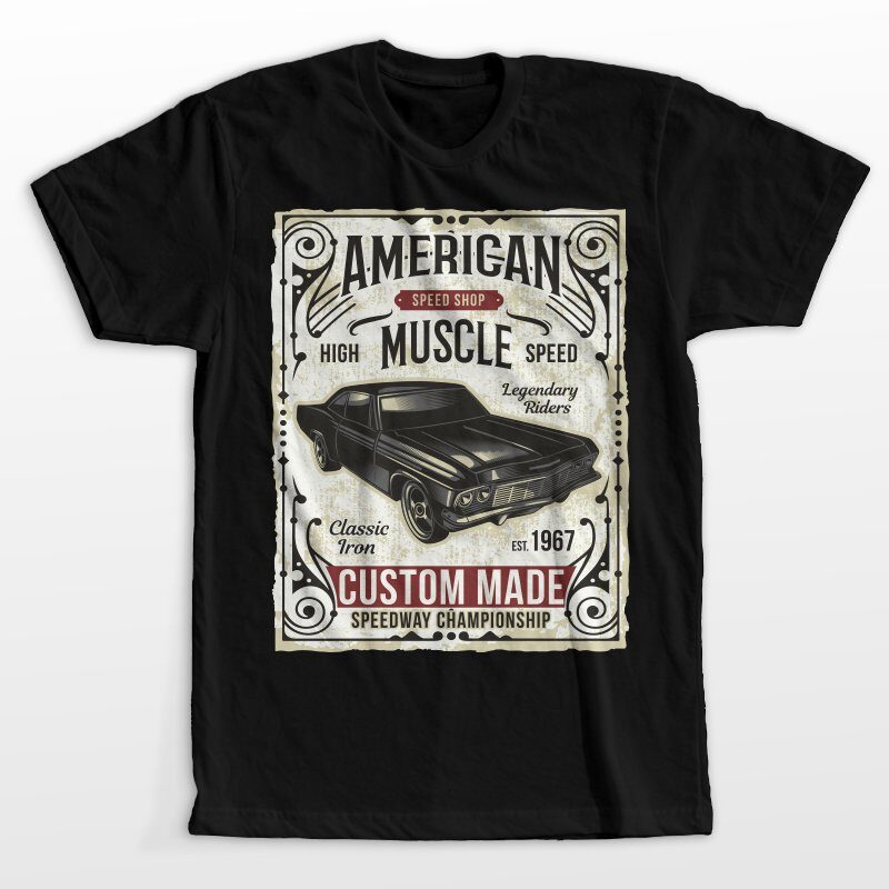American Muscle - Buy t-shirt designs