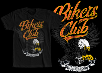 BIKER CLUB t shirt template