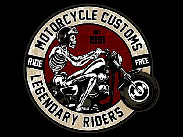 Motorcycles custom t shirt designs for sale
