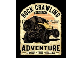 ROCK CRAWLING t shirt design online