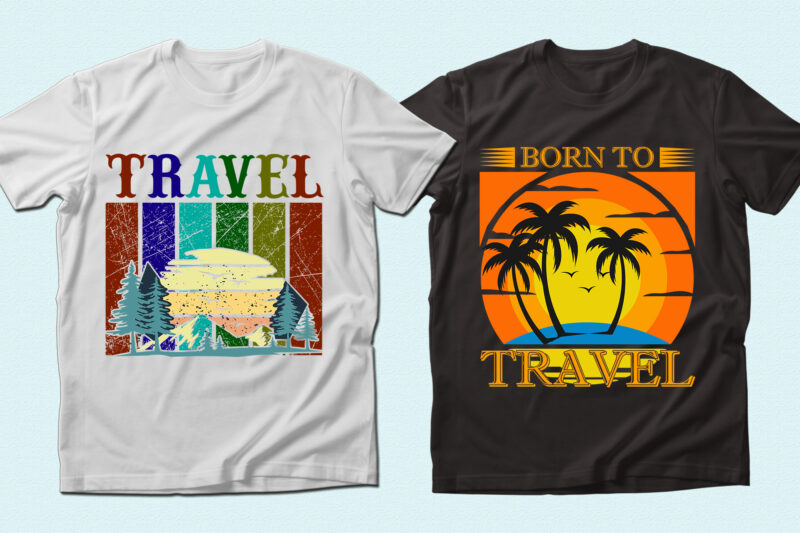 Trendy 20 Travelling / Camping / Hiking quotes T-shirt Designs Bundle — 98% Off