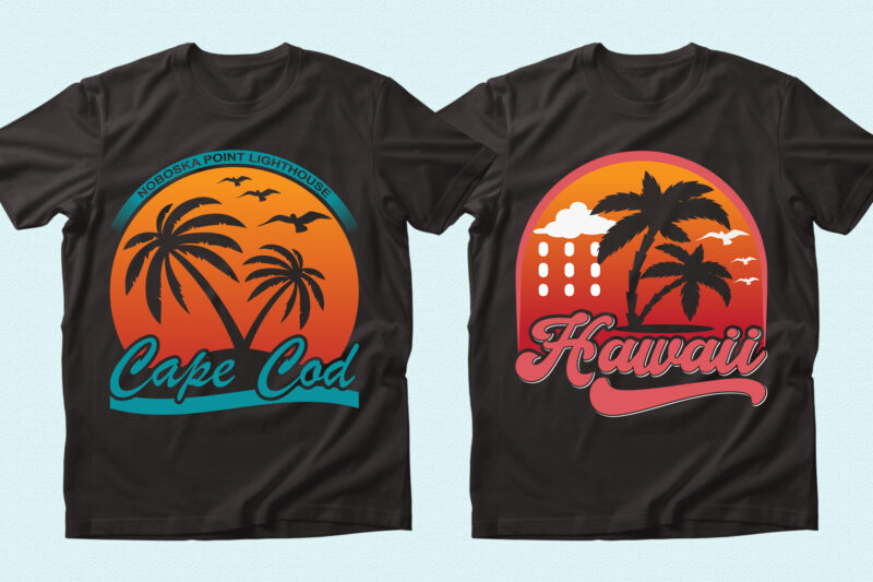 Trendy 20 Beach / Summer quotes T-shirt Designs Bundle — 98% Off