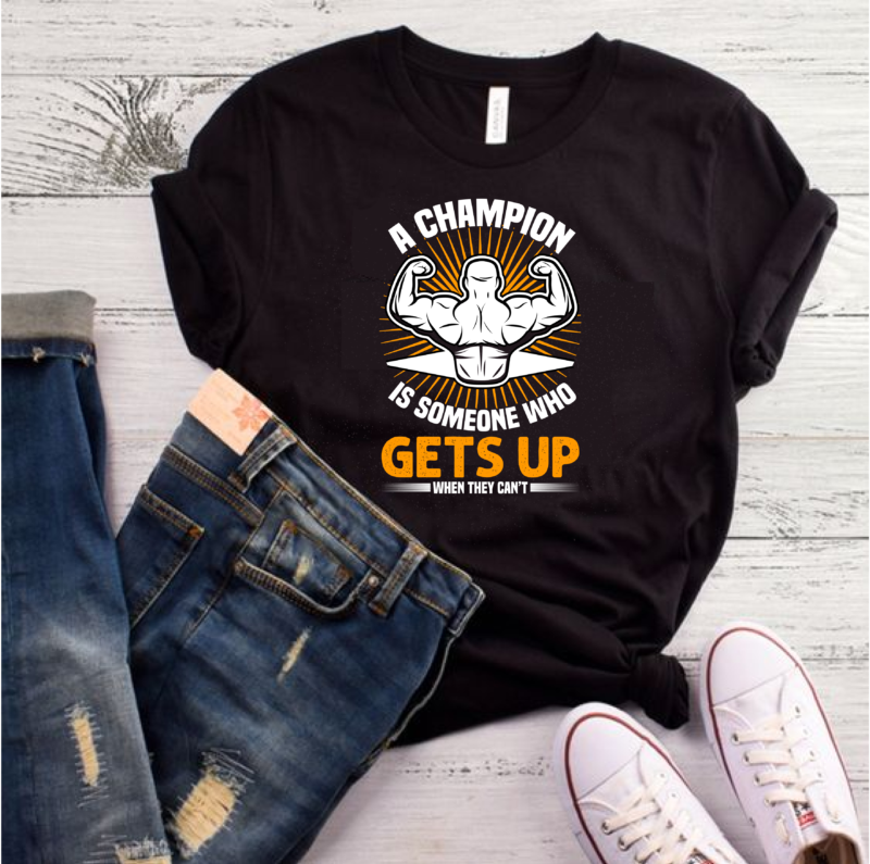 25 best selling gym/fitness quotes t-shirt designs bundle for commercial use