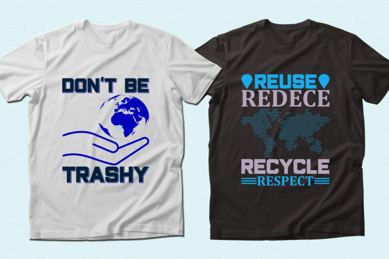 Trendy 20 Earth Day quotes T-shirt Designs Bundle — 98% Off