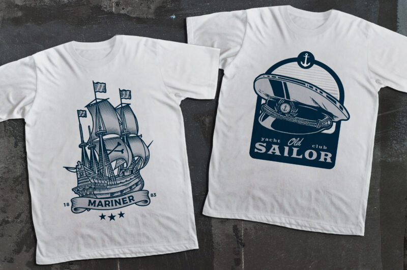 Awesome Nautical t-shirt design Collection