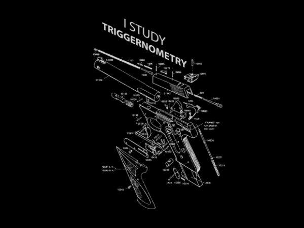 I study triggernometry 3 t shirt design for sale