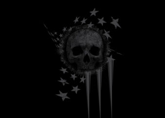 usa flag skull cool