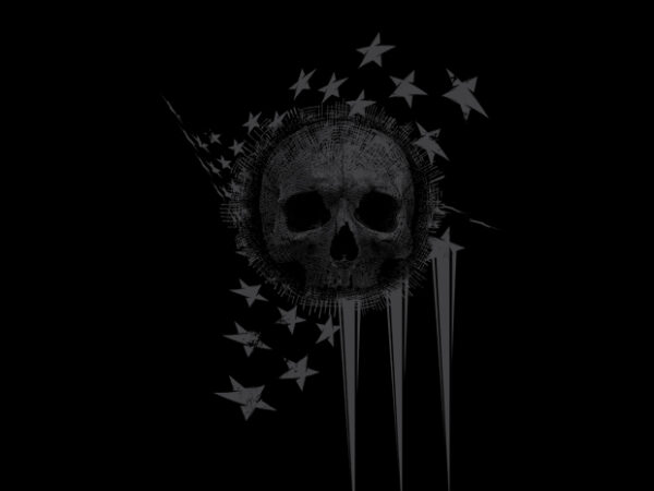 Usa flag skull cool t shirt vector graphic