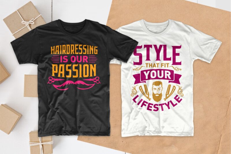 barber shop t shirt designs, barber t shirt designs, best barber shop quotes, t shirt design for barber shop, T-shirt designs bundle for commercial use, haircut quotes typography pack collection