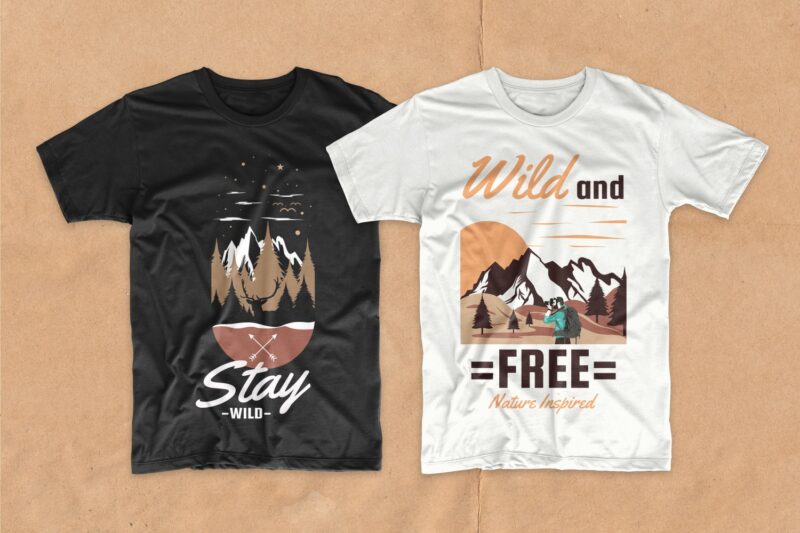 Adventure t shirt designs bundle, outdoor t-shirt designs, editable adventure quotes t-shirt design pack collection, commercial use t shirt designs, vector t shirt design